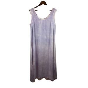 Women’s Elements Size 16 Satin Lilac Tie-Dyed Maxi Dress